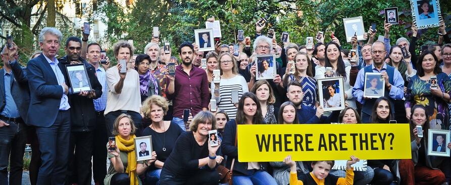 AI Nederland protest mot diskriminering av uigurer