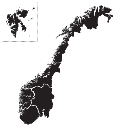 kart regionene