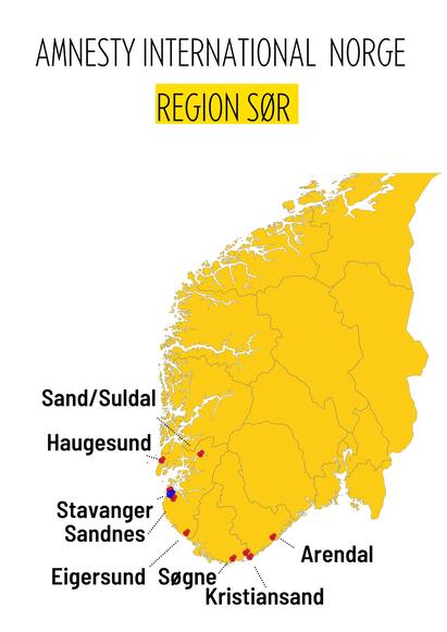 Grupper i region sør